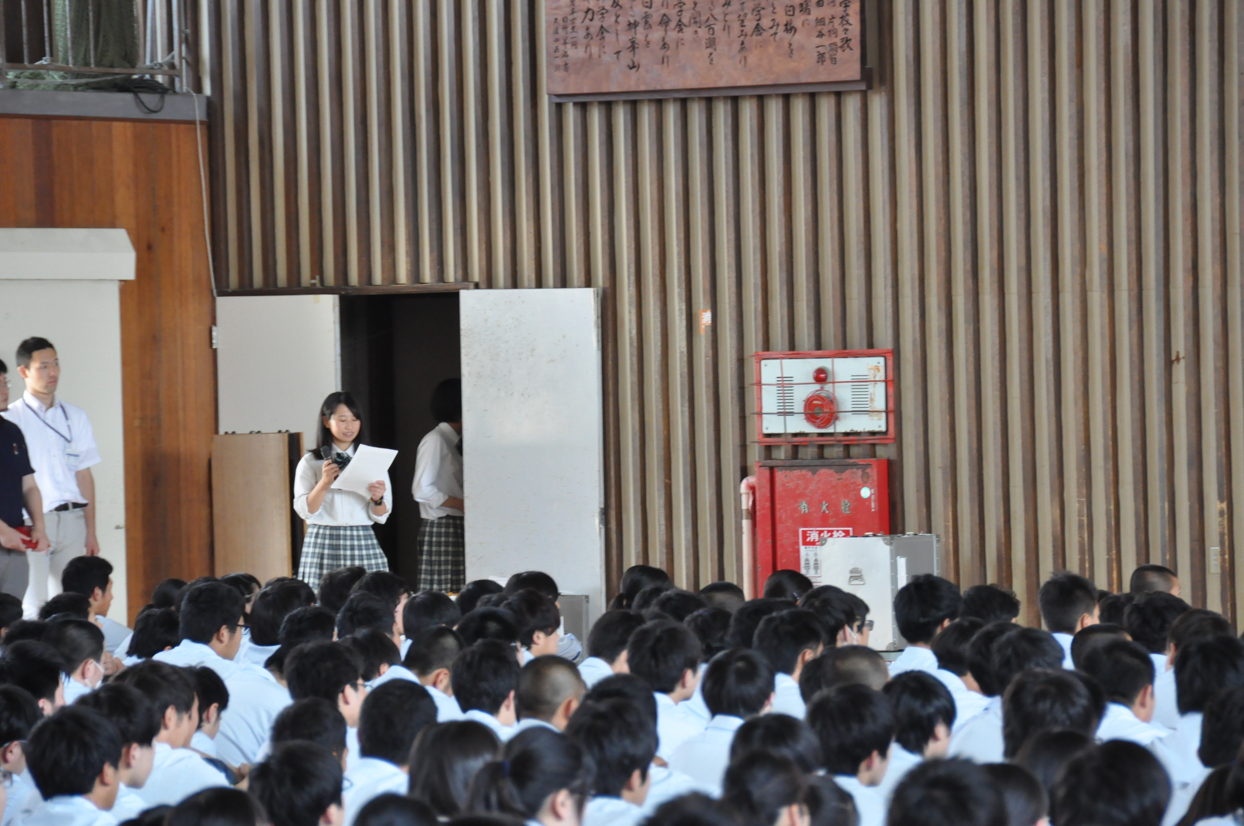生徒会役員選挙立会演説会・投票 明秀学園日立高等学校 入試情報ブログ